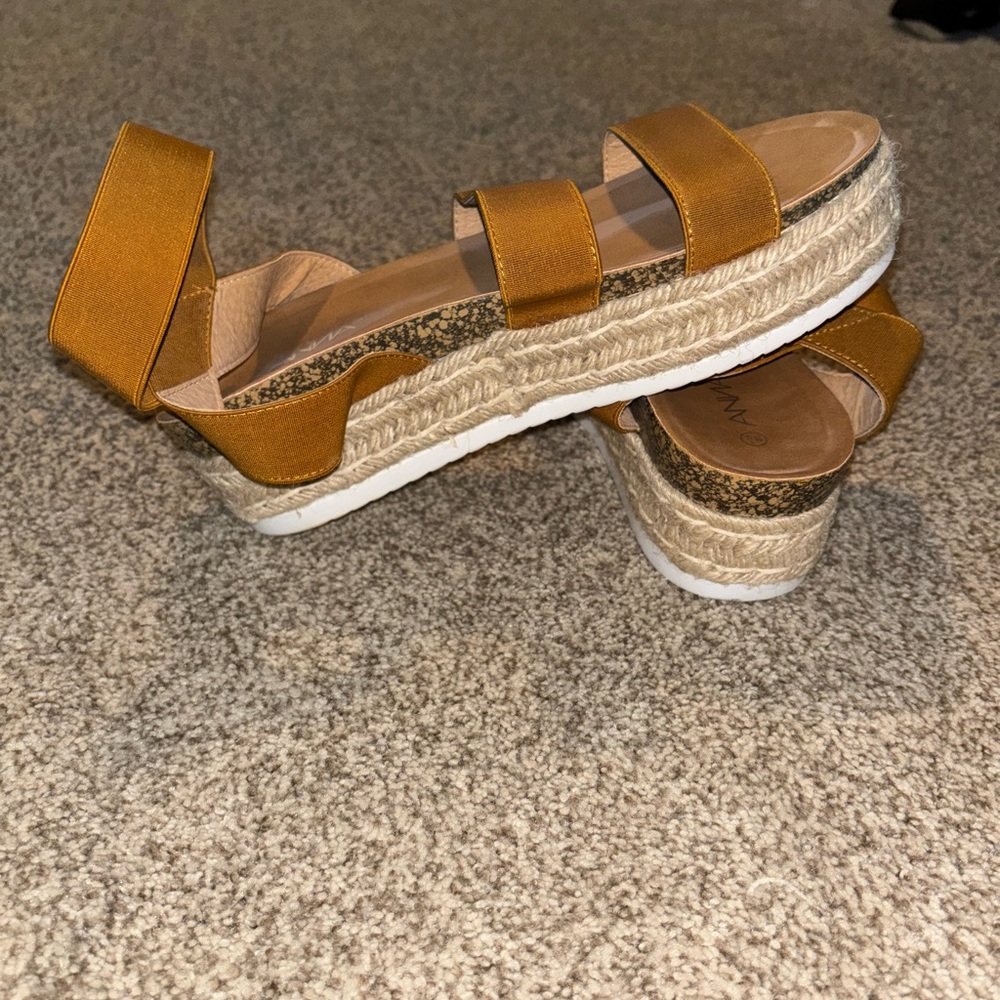 Women's Tan Espadrille Sandals